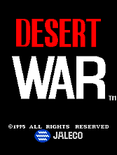 Desert War / Wangan Sensou Title Screen