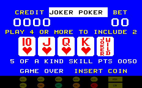 Double Joker Poker (45%-75% payout) Title Screen