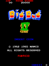 Dig Dug II (New Ver.) Title Screen