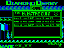 Diamond Derby (Newer) Title Screen