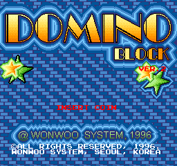 Domino Block ver.2 Title Screen