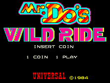 Mr. Do's Wild Ride Title Screen