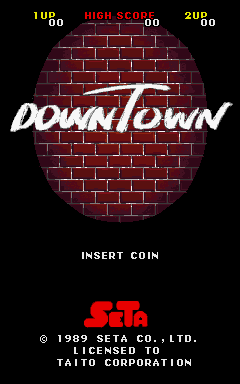 DownTown / Mokugeki (joystick hack) Title Screen