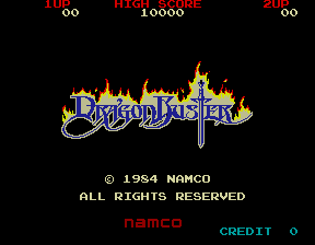 Dragon Buster Title Screen