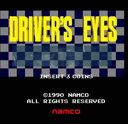 Driver's Eyes (Japan) Title Screen