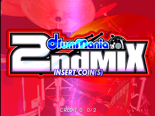 DrumMania 2nd Mix (GE912 VER. JAB) Title Screen