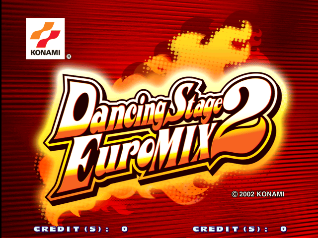 Dancing Stage Euro Mix 2 (G*C23 VER. EAA) Title Screen