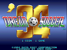 Dream Soccer '94 (World, M107 hardware) Title Screen
