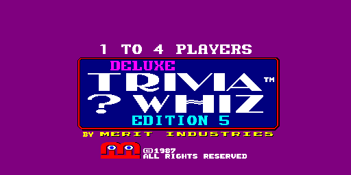 Deluxe Trivia ? Whiz (6221-70, U5-0A Edition 5) Title Screen