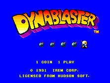 Dynablaster / Bomber Man Title Screen