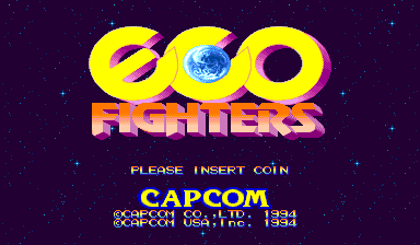 Eco Fighters (USA 940215) Title Screen