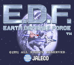 E.D.F. : Earth Defense Force (bootleg) Title Screen