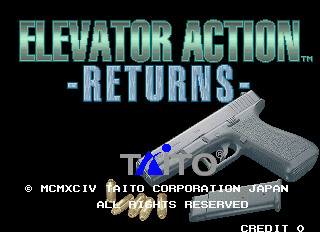 Elevator Action Returns (Ver 2.2O 1995/02/20) Title Screen