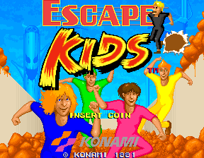 Escape Kids (Asia, 4 Players) Title Screen