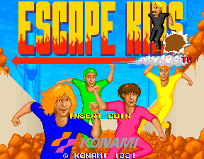 Escape Kids (Japan, 2 Players) Title Screen