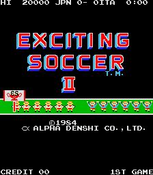 Exciting Soccer II Title Screen