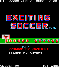 Exciting Soccer (bootleg) Title Screen