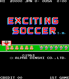Exciting Soccer (Japan) Title Screen