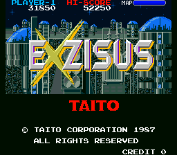 Exzisus (Japan, conversion) Title Screen