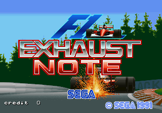 F1 Exhaust Note (World) Title Screen