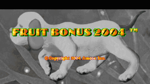 Fruit Bonus 2004 (Version 1.5LT, set 1) Title Screen