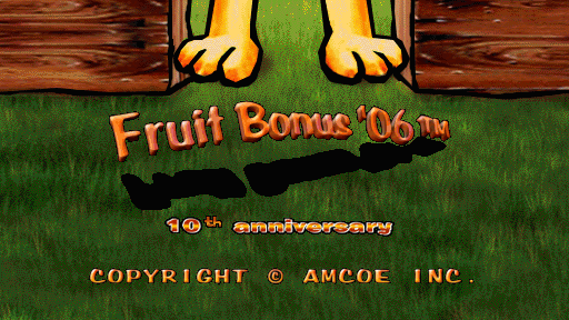 Fruit Bonus '06 - 10th anniversary (Version 1.7E CGA) Title Screen