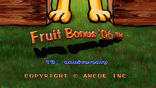 Fruit Bonus '06 - 10th anniversary (Version 1.7LT CGA) Title Screen