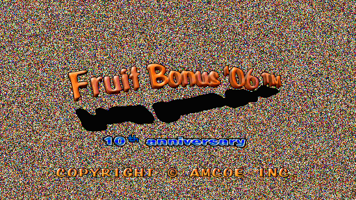 Fruit Bonus '06 - 10th anniversary (Version 1.7R CGA, Compact PCB) Title Screen