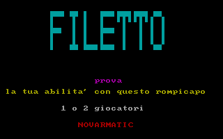 Filetto (v1.05 901009) Title Screen