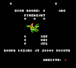 Firebeast (prototype) Title Screen