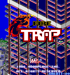 Fire Trap (Japan) Title Screen
