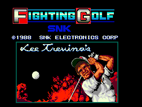 Fighting Golf (World?) Title Screen