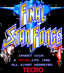 Final Star Force (Japan) Title Screen