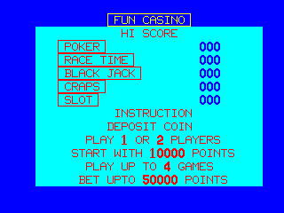 Status Fun Casino (V1.3s) Title Screen