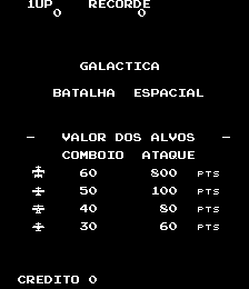 Galactica - Batalha Espacial Title Screen
