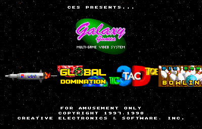 Galaxy Games StarPak 2 Title Screen