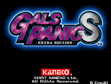 Gals Panic S - Extra Edition (Europe, set 1) Title Screen