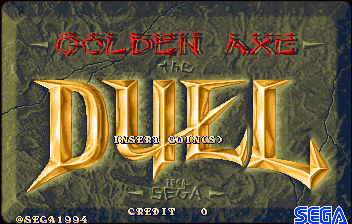 Golden Axe - The Duel (JUETL 950117 V1.000) Title Screen