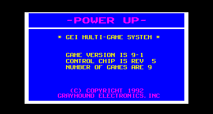 GEI Multi Game Title Screen