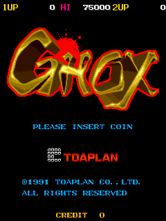Ghox (joystick) Title Screen