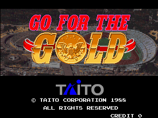 Go For The Gold (Japan) Title Screen