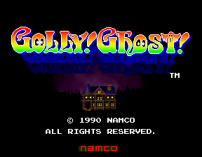 Golly! Ghost! Title Screen