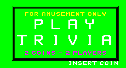 Trivia (Unsorted question roms) Title Screen