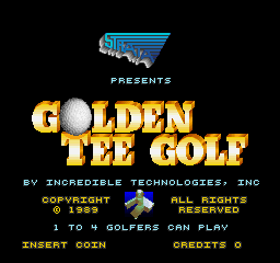 Golden Tee Golf (Trackball, v1.0) Title Screen