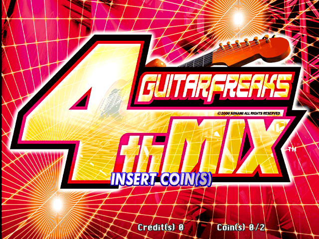 Guitar Freaks 4th Mix (G*A24 VER. JAA) Title Screen