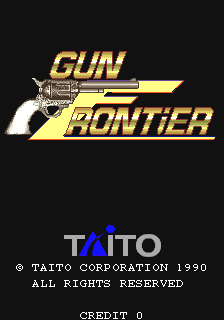 Gun Frontier (Japan) Title Screen