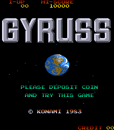 Gyruss (bootleg?) Title Screen