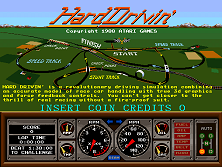 Hard Drivin' (cockpit, rev 7) Title Screen