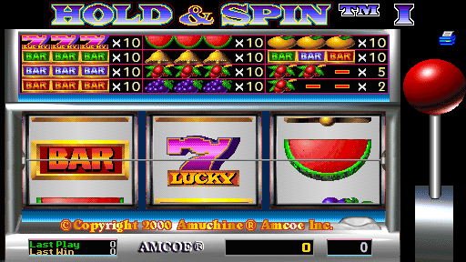 Hold & Spin I (Version 2.7T, set 2) Title Screen