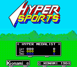 Hyper Sports (bootleg) Title Screen